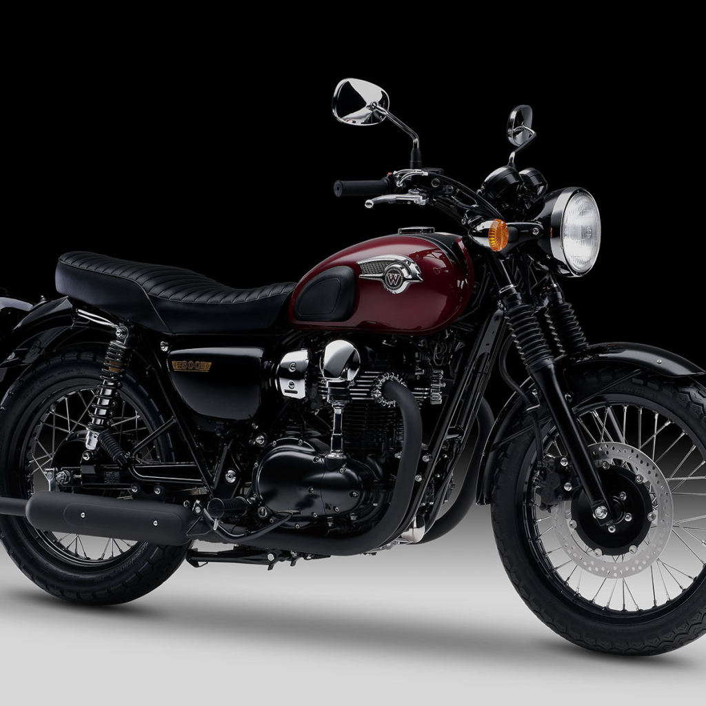 Мотоцикл модели Kawasaki W 800