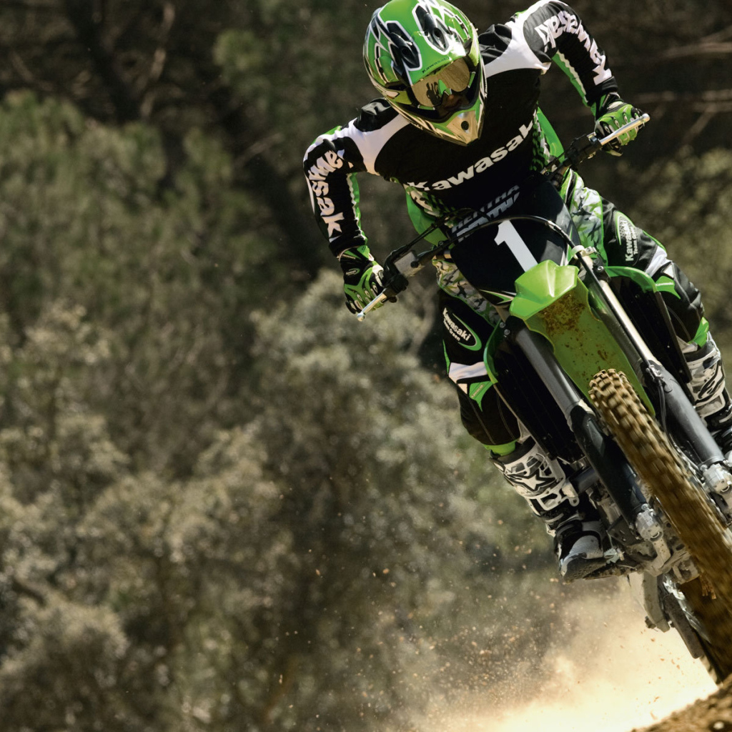 Быстрый мотоцикл Kawasaki KX 250 F