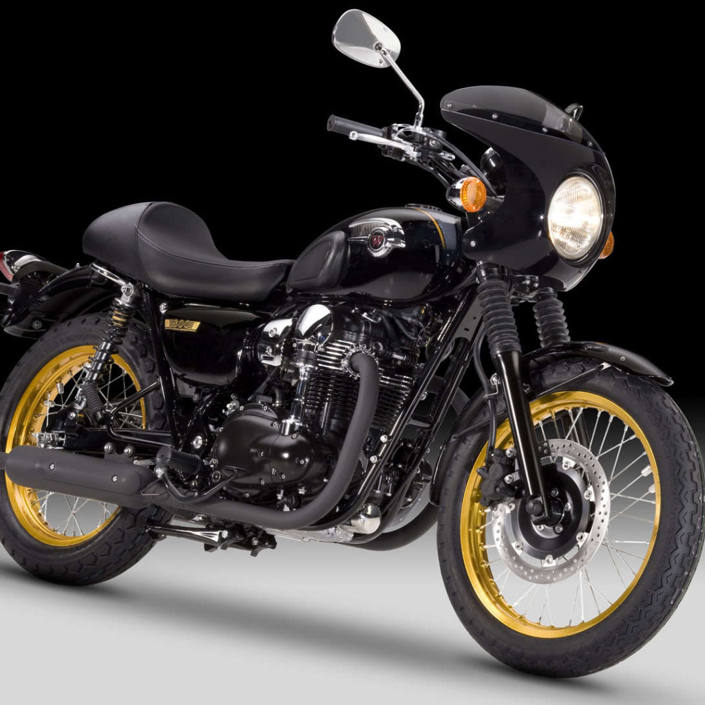 Быстрый мотоцикл Kawasaki W 800