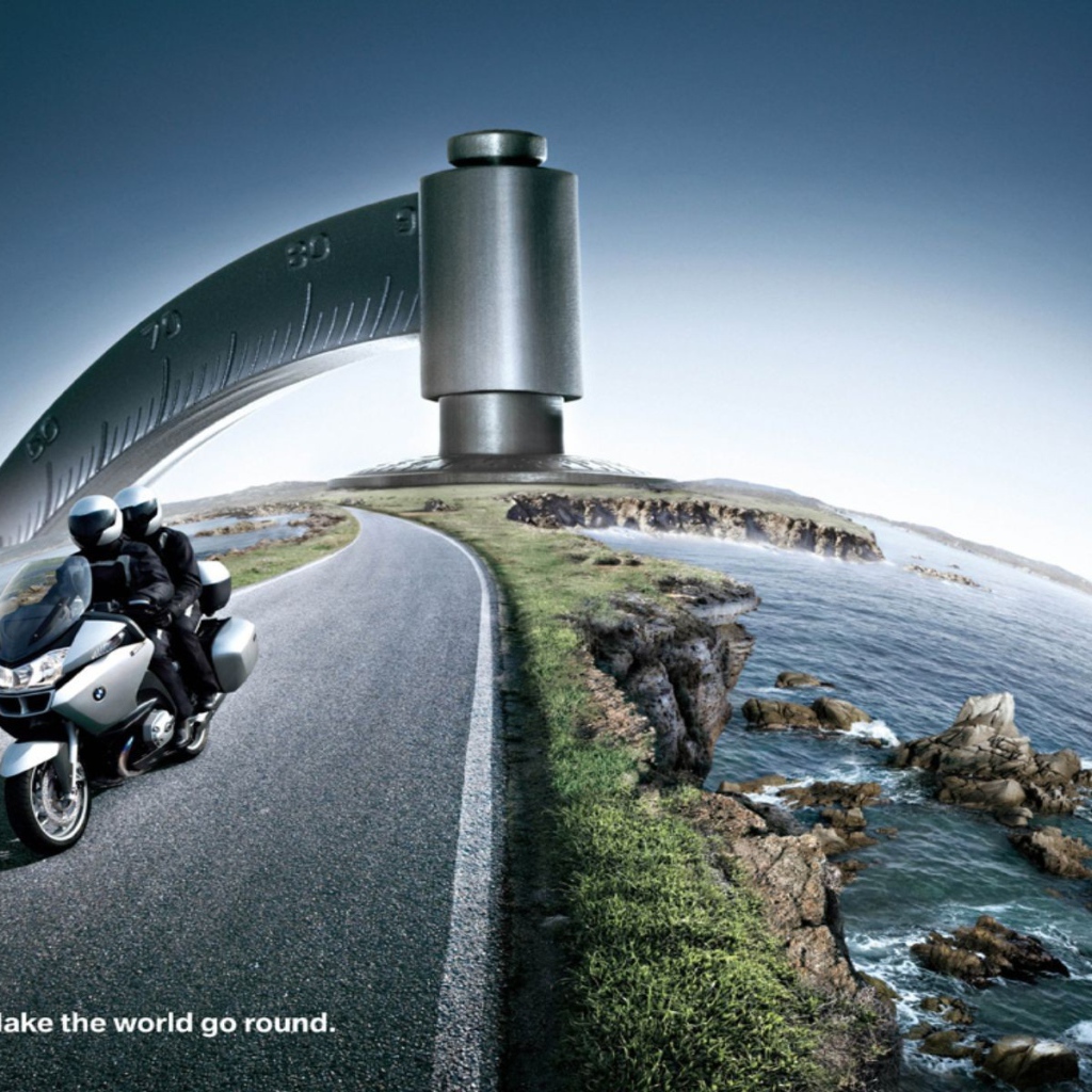 BMW на глобусе