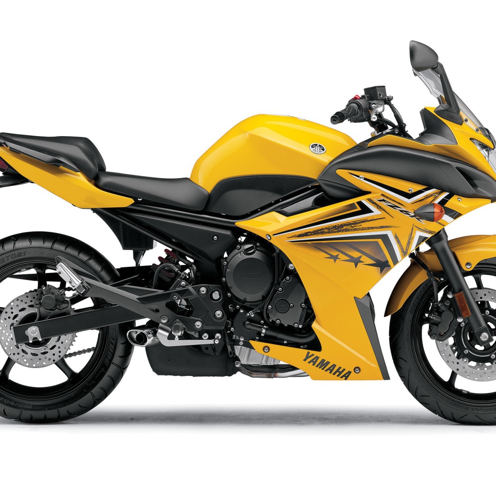 Желтый Yamaha fz6r