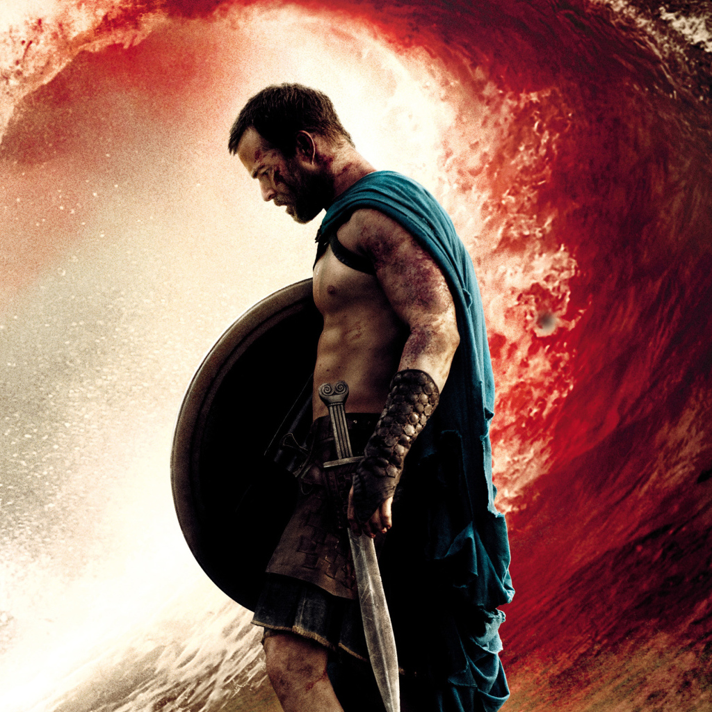 300 спартанцев: Расцвет империи спартанец на фоне моря