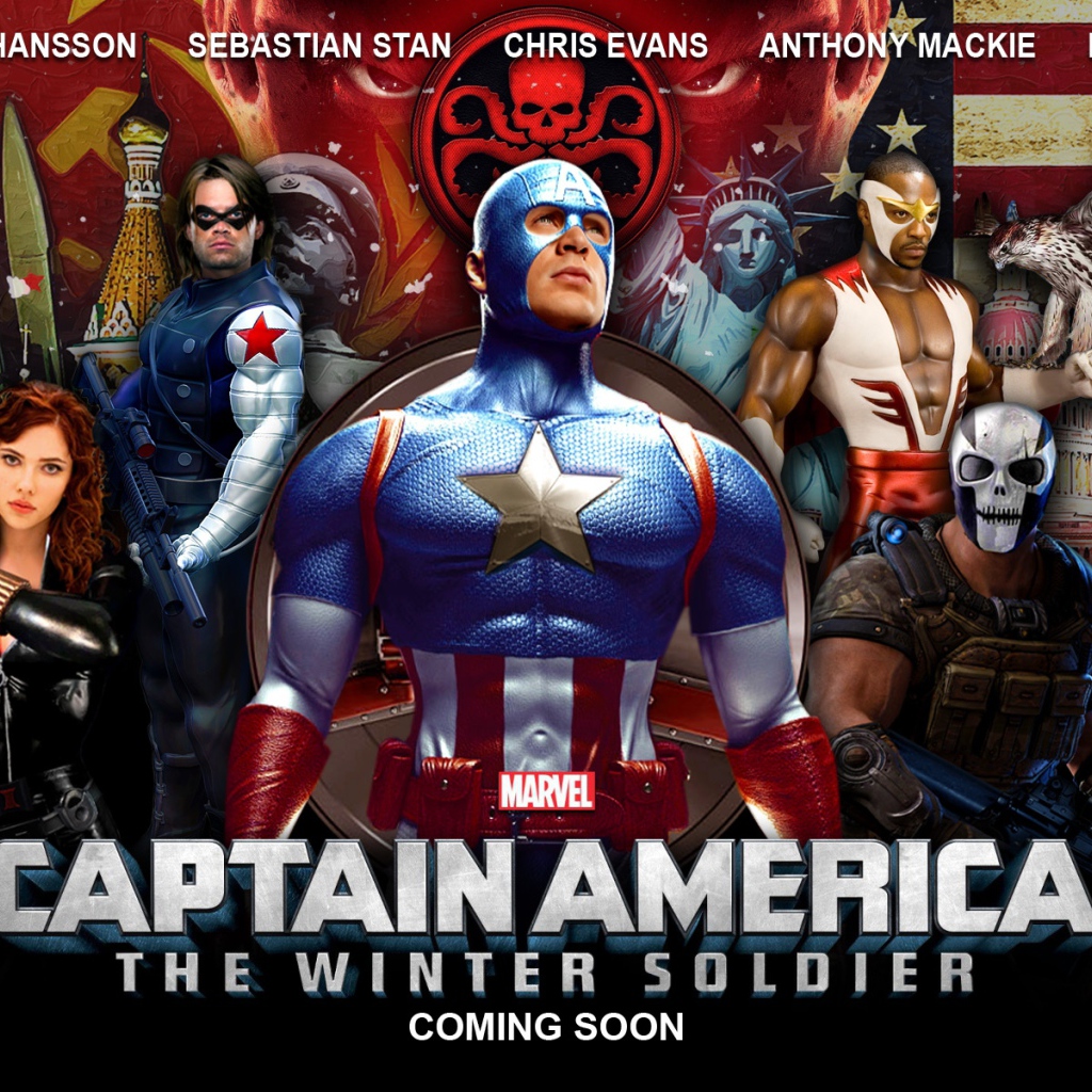 Первый мститель: Другая война другая война постер разноцветный