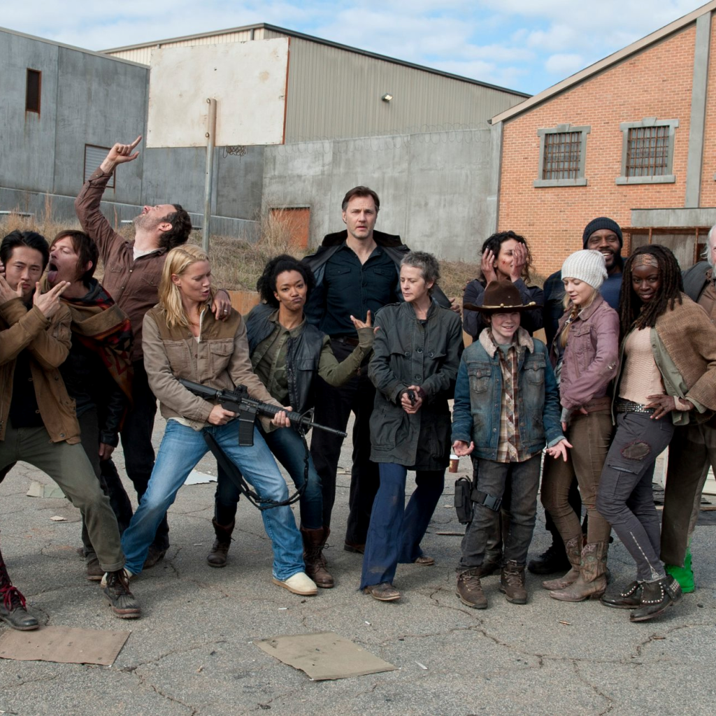 На съемочной площадке Ходячих мертвецов