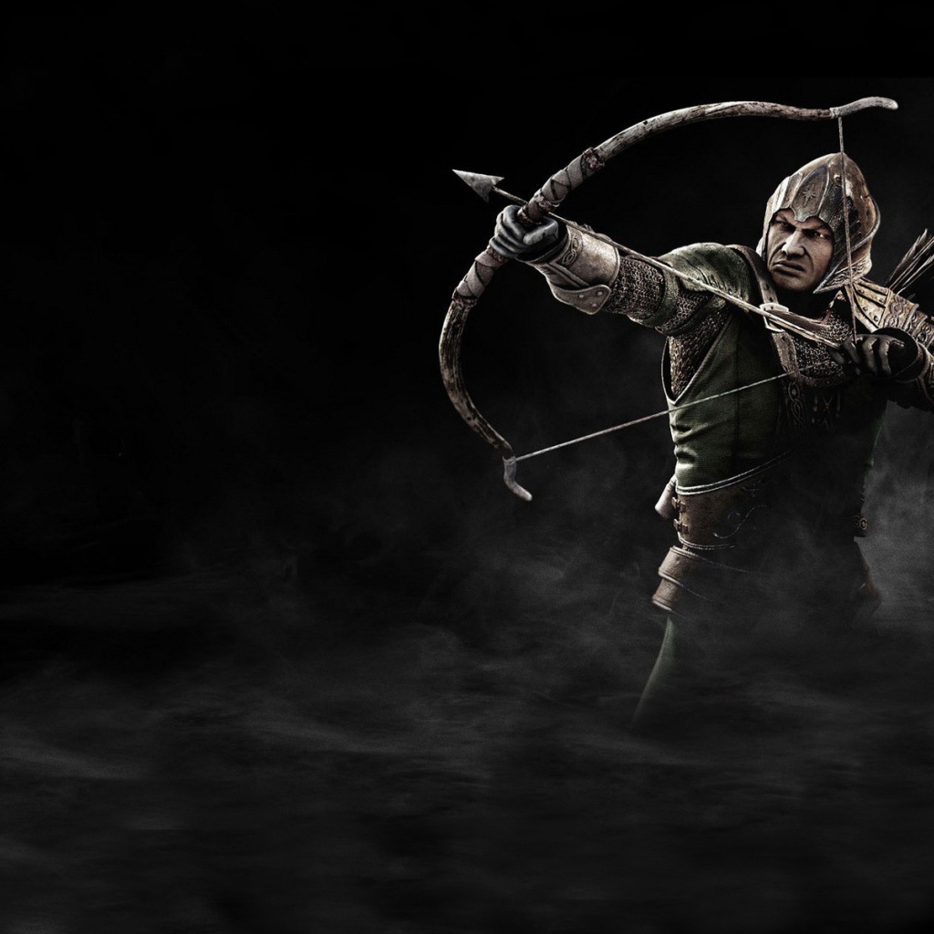 Воин стреляет из лука