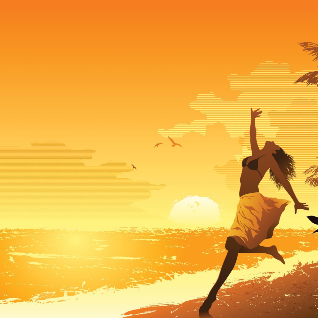 Зажигательный танец на пляже