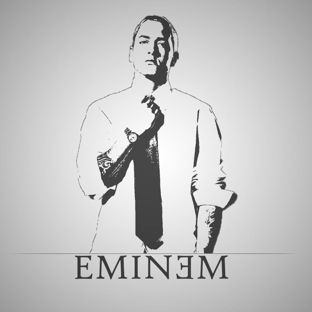 Портрет знаменитого Eminemа