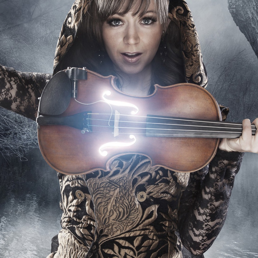 Певица со скрипкой