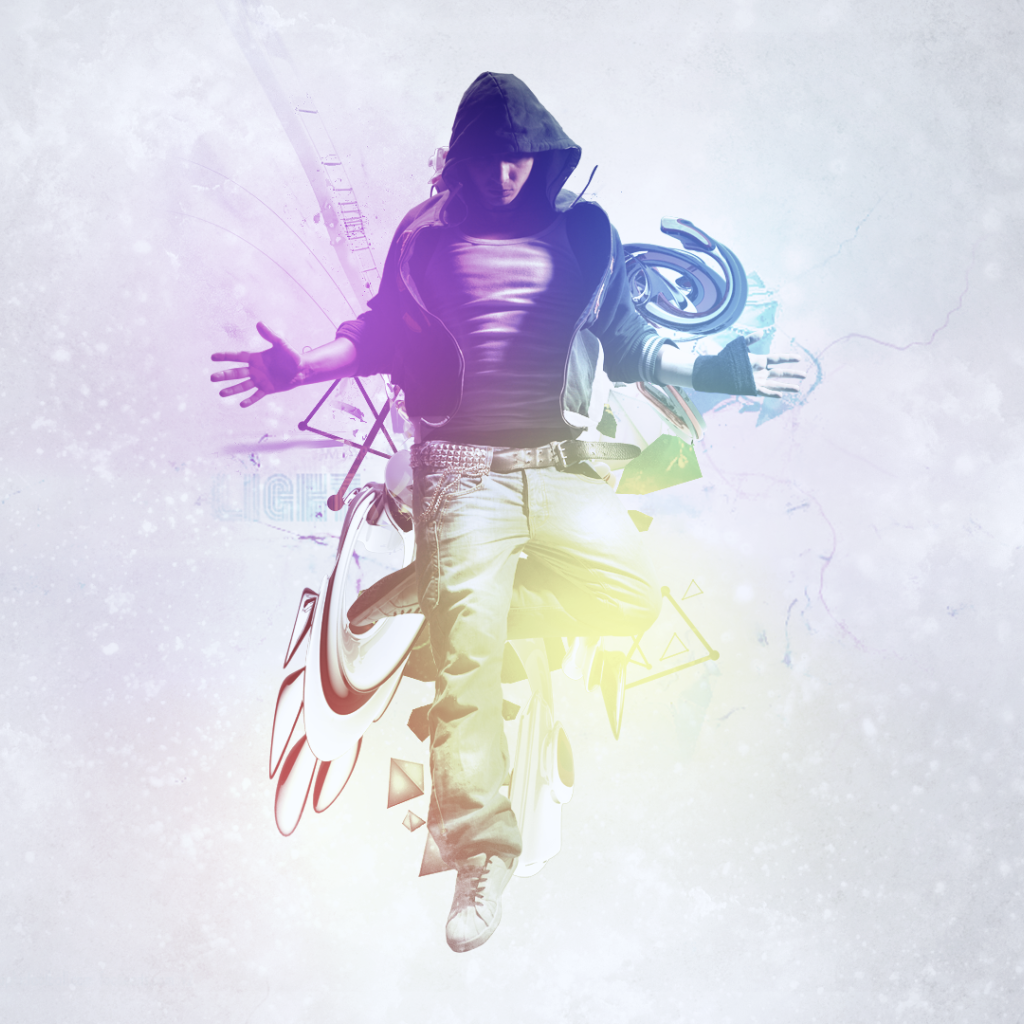 Молодой парень танцует