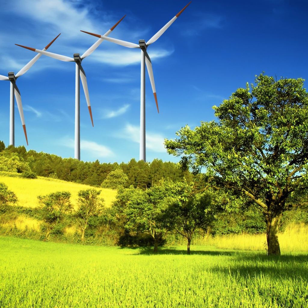 Ветряки на природе