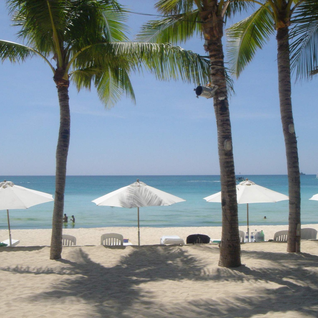 Белый пляж на Филиппинах