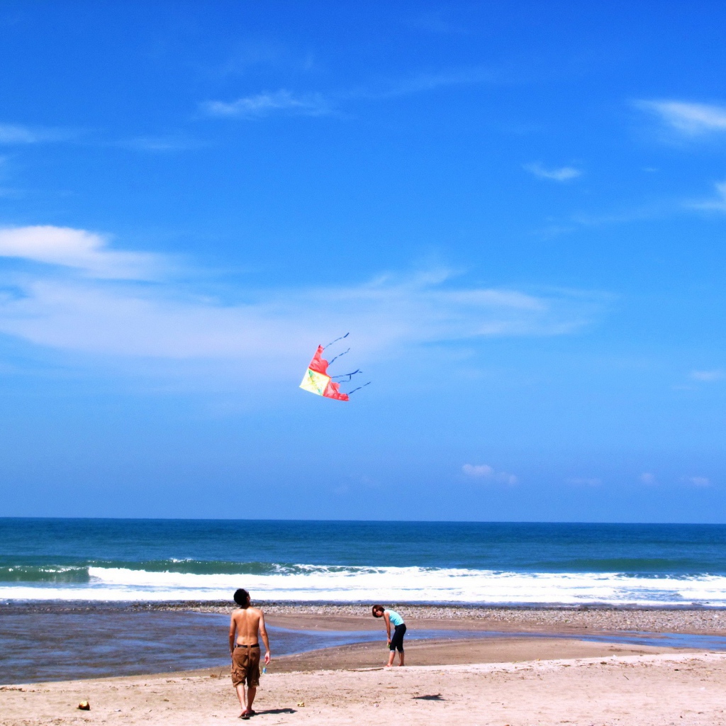 Запуск воздушного змея