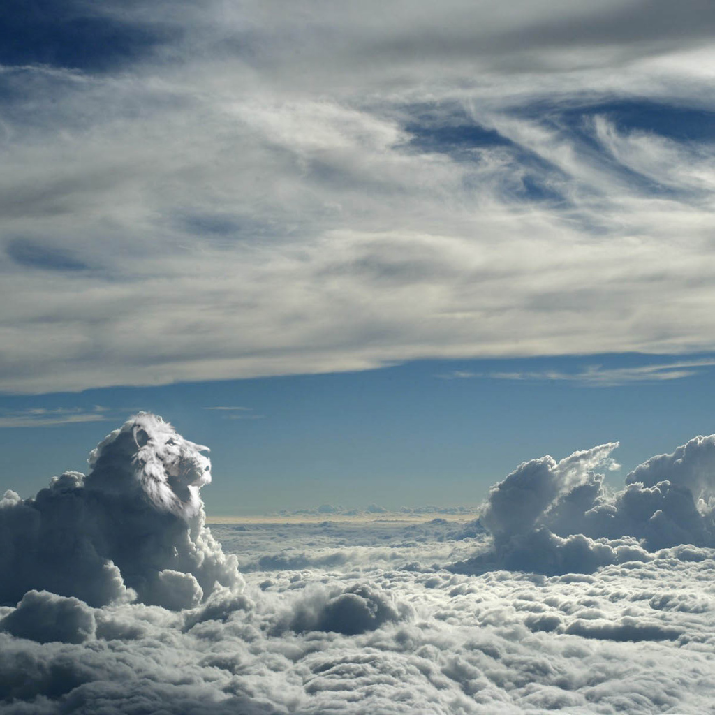 Вид над облаками