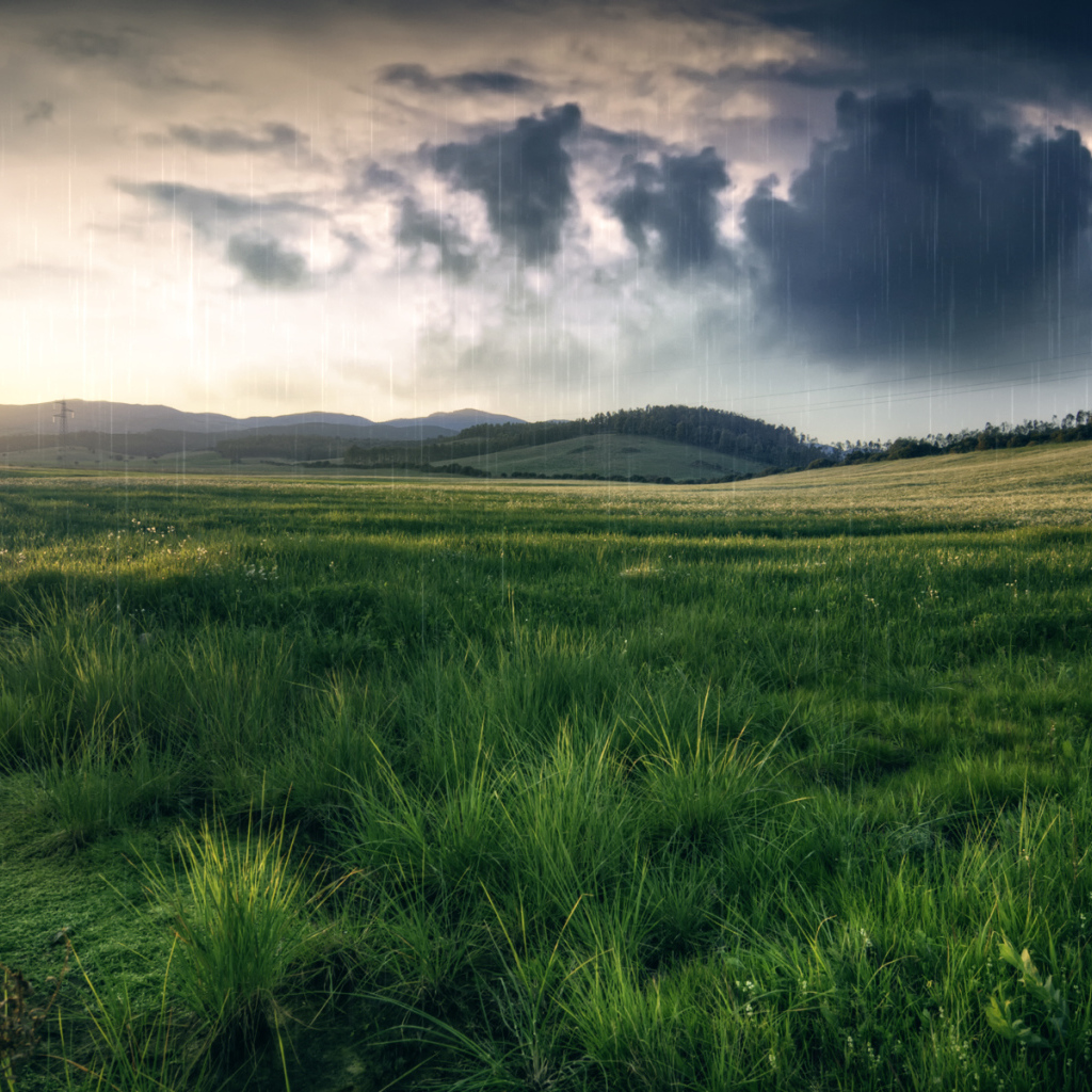 Черные тучи над полем