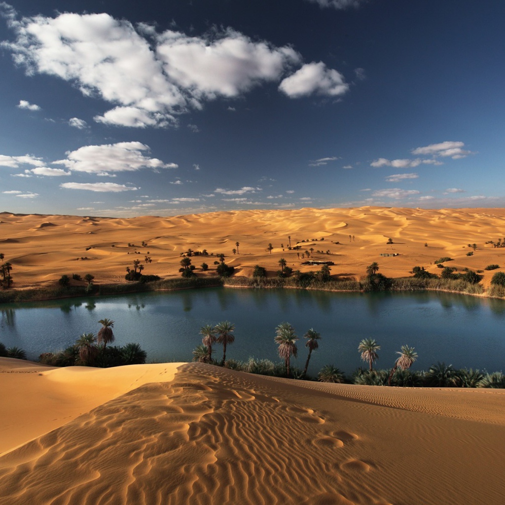 Оазис в пустыне Ливии