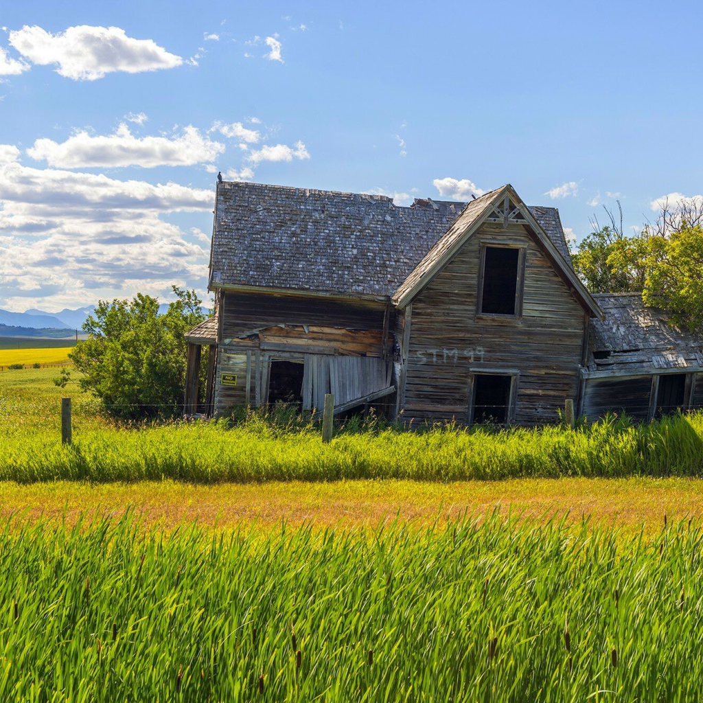 Старый дом в поле