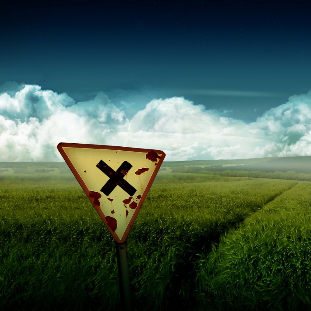 Знак на поле