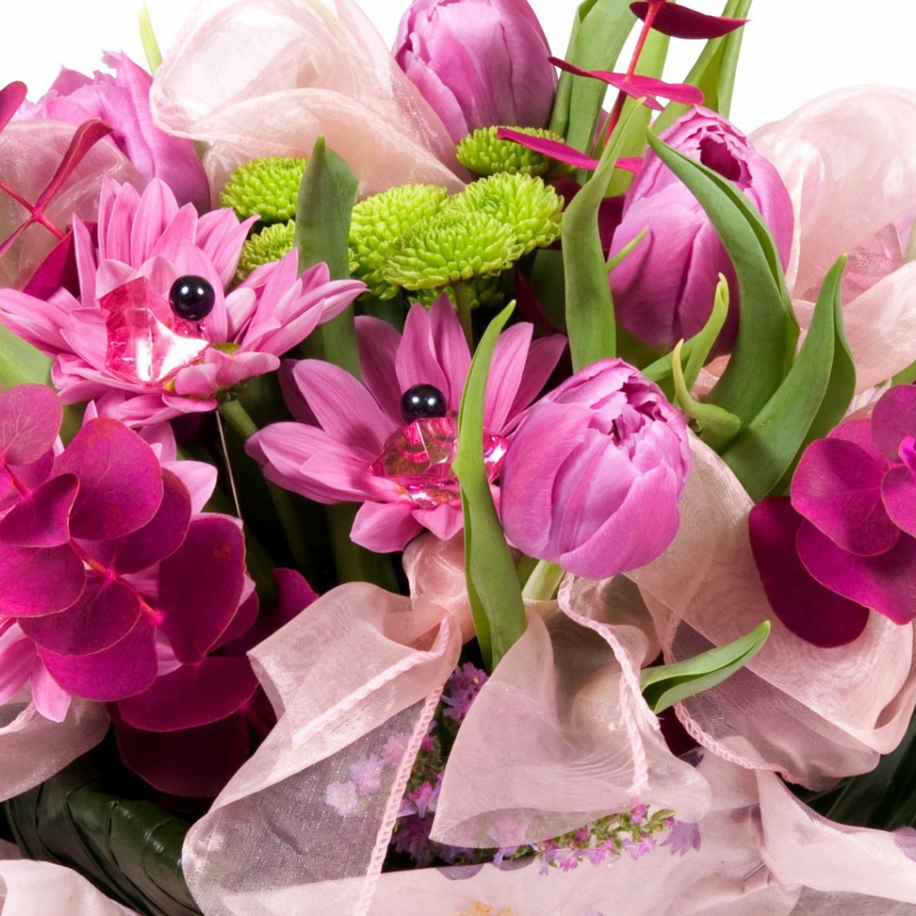 Букет фиолетовых цветов