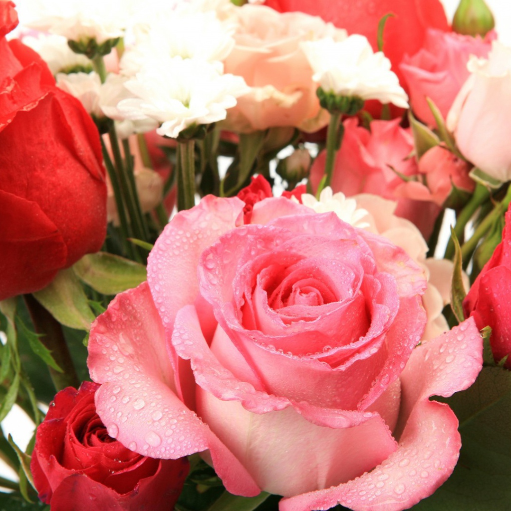 Букет из влажных роз