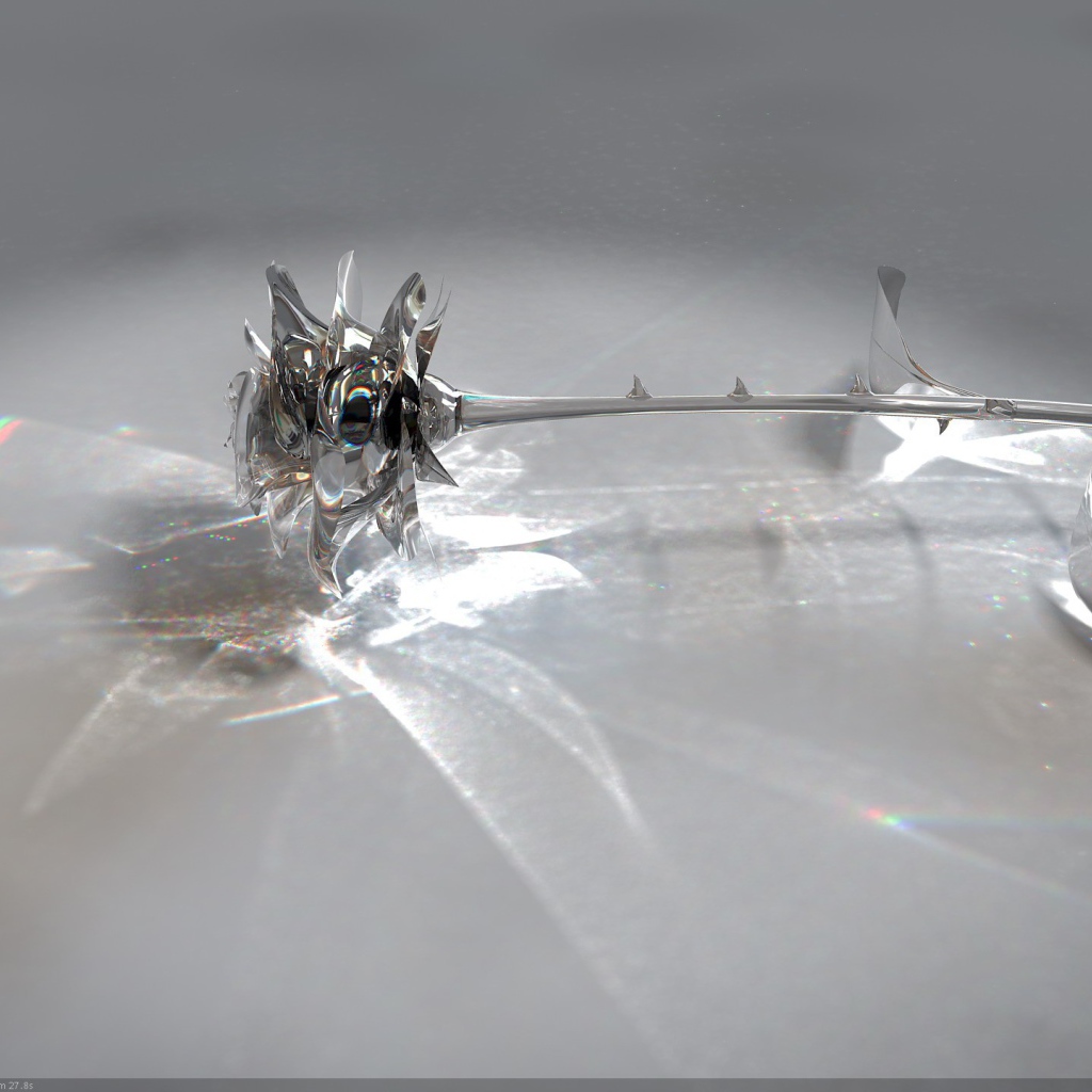 Стеклянная роза