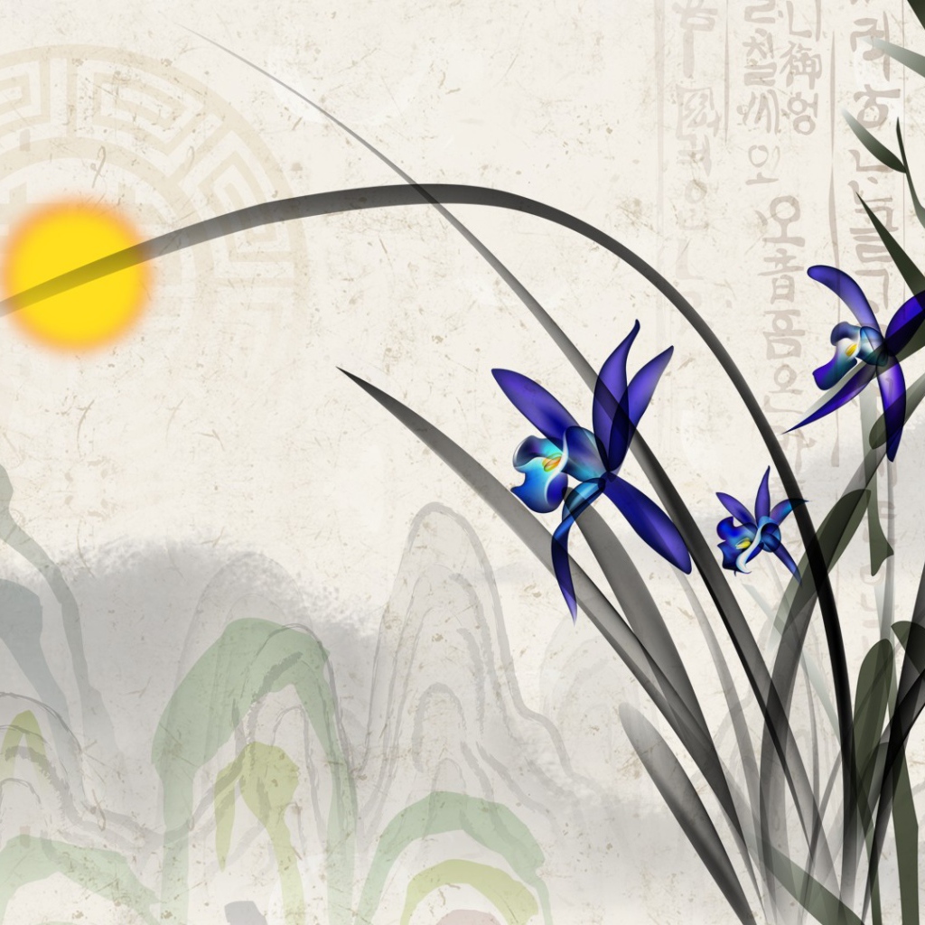 Ирис на картине