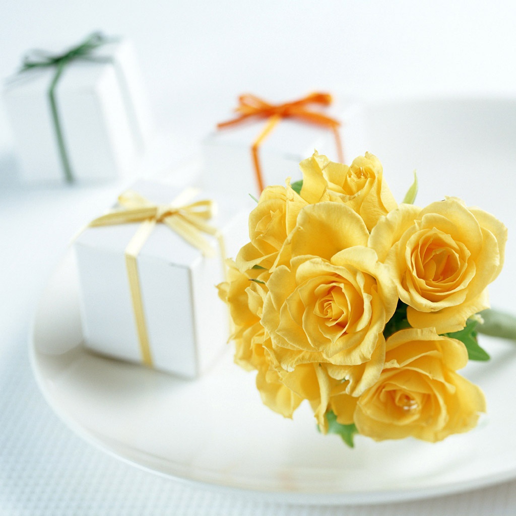 Желтые розы 