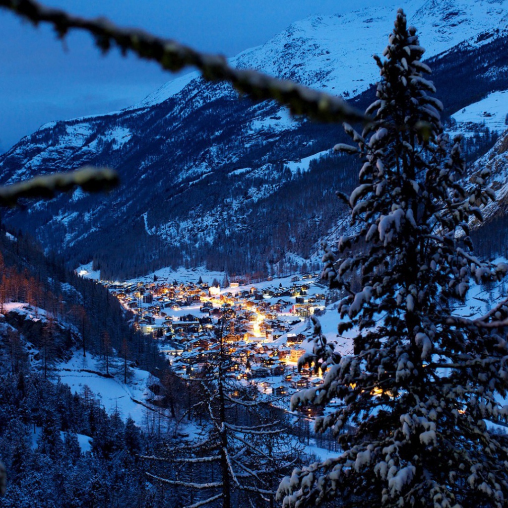 Cветлая ночь в горах