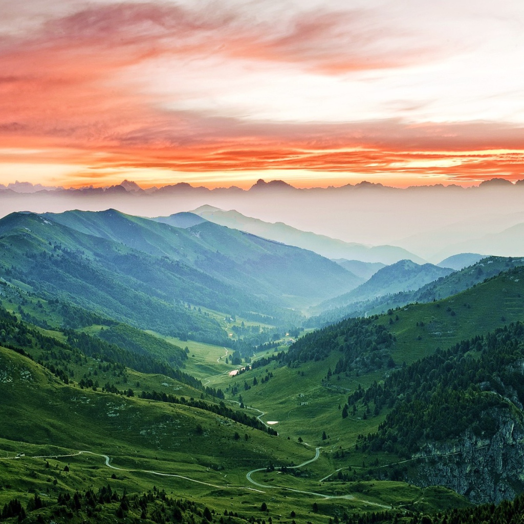 Горный пейзаж Италии