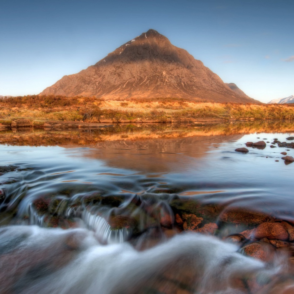 Река на горном плато