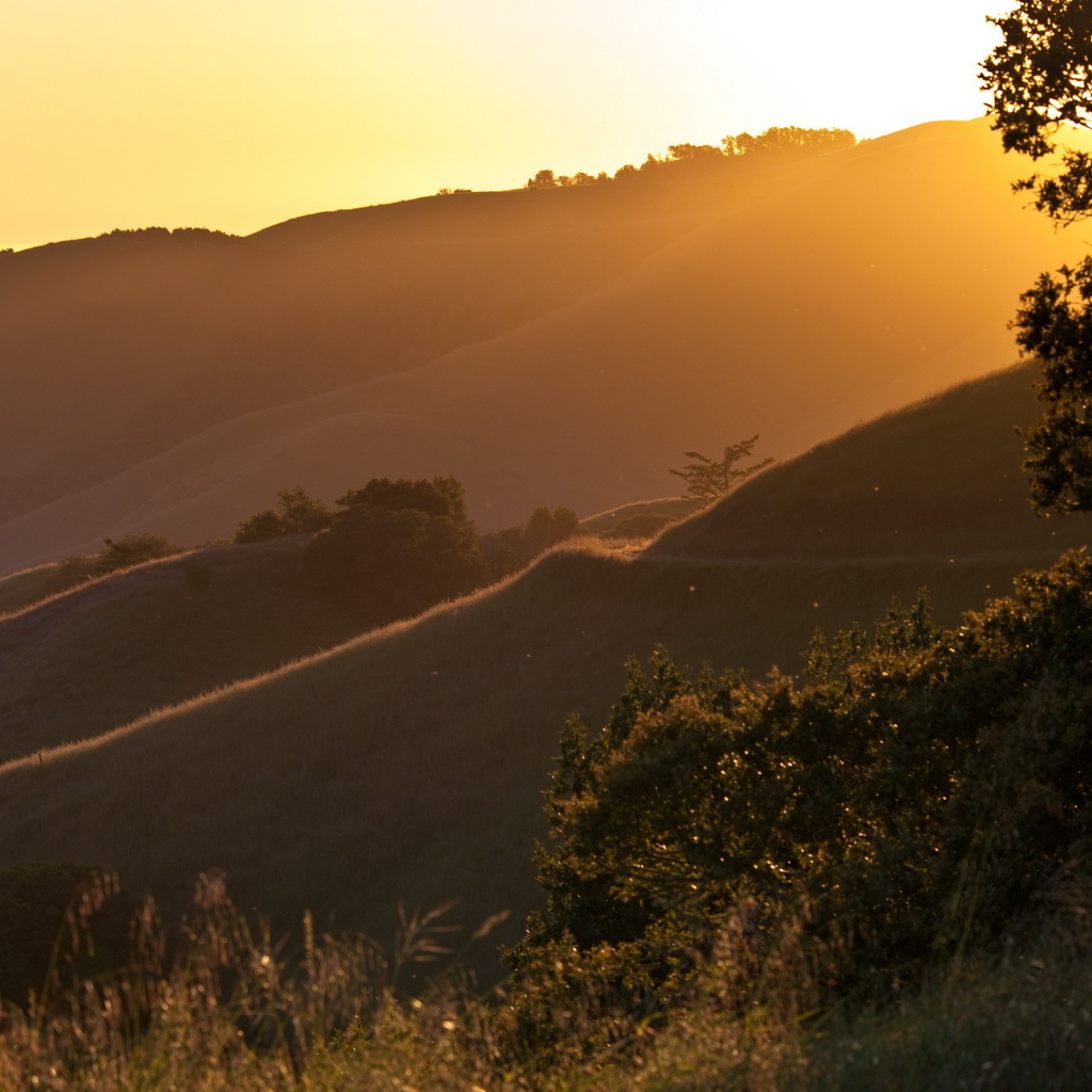 Солнечный свет в горах