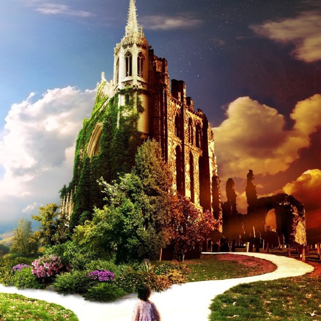 Кладбище около храма