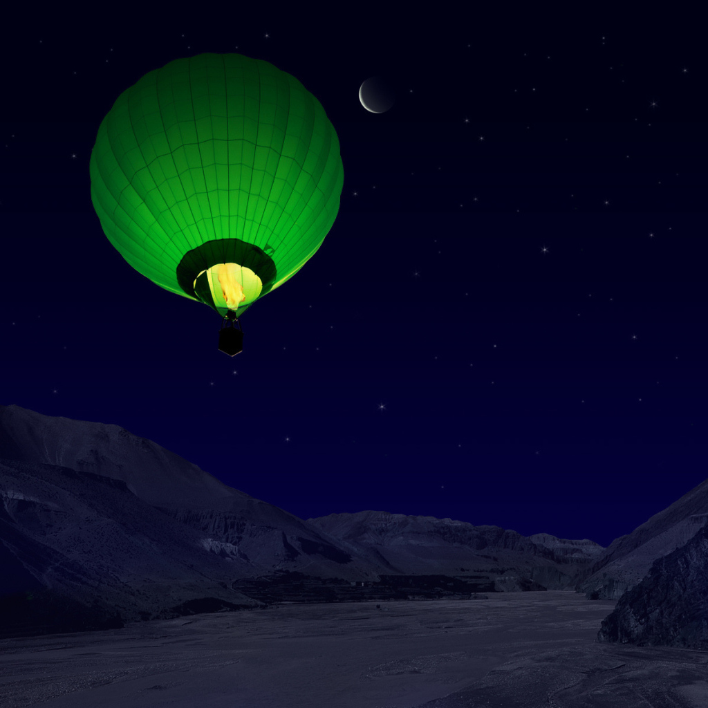 Ночной полет на воздушном шаре