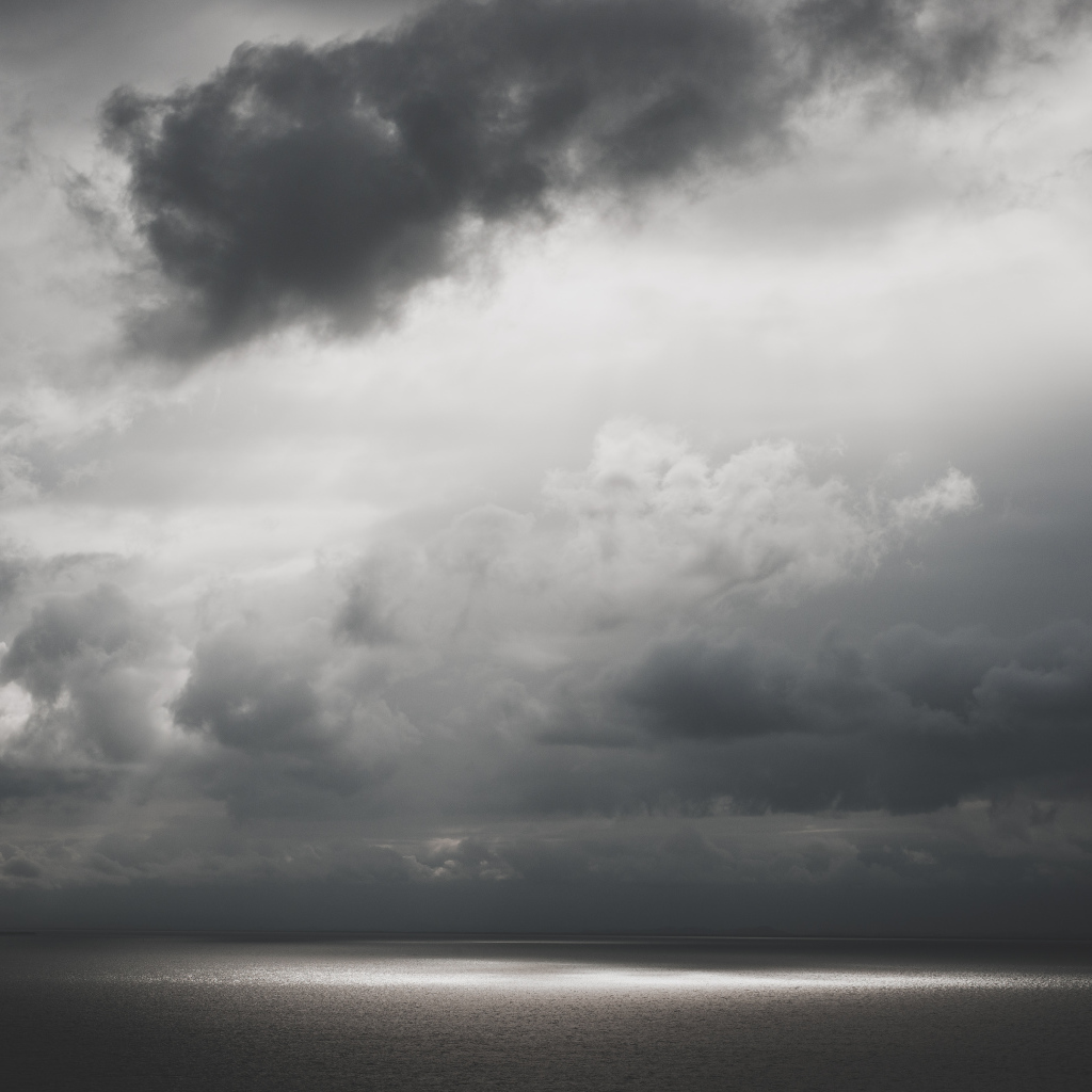 Грустное, серое небо