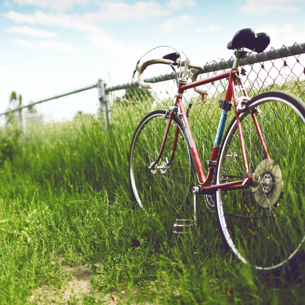 Велосипед у забора