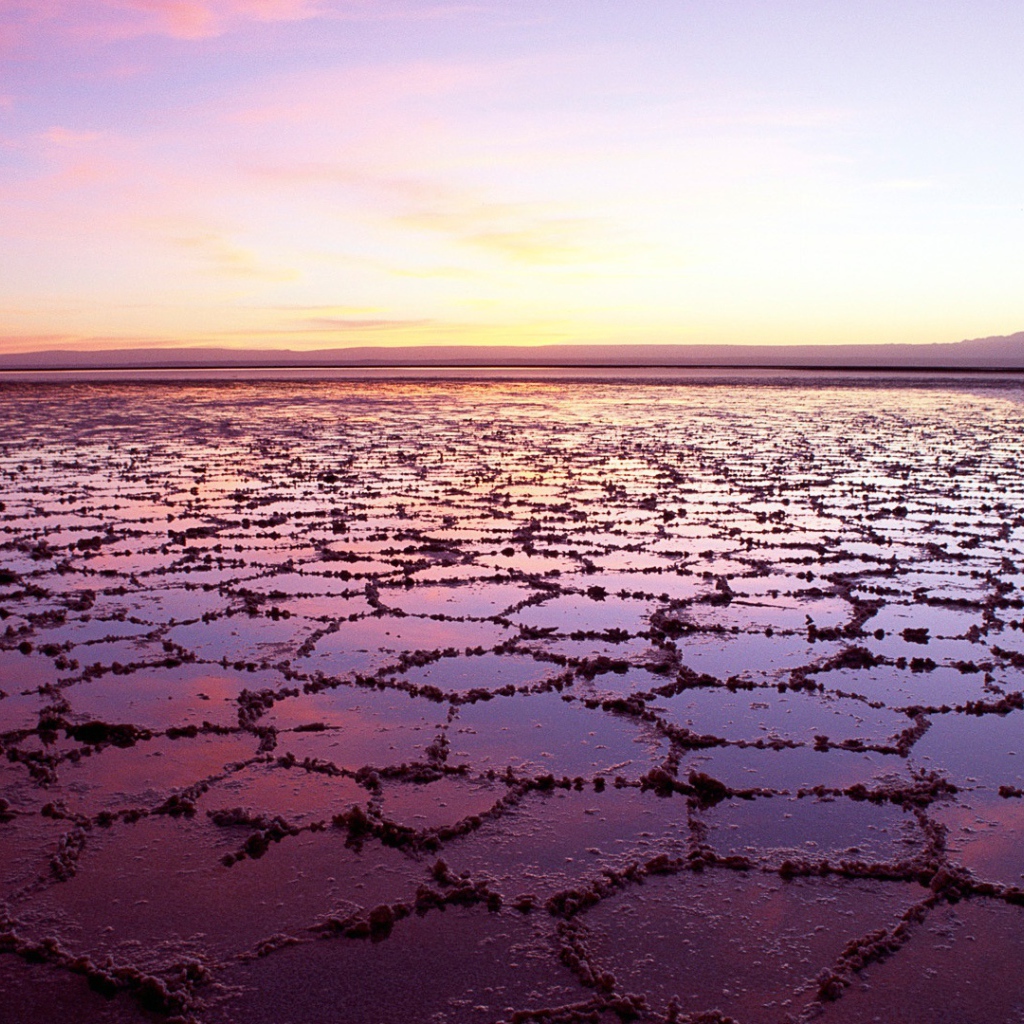 Соленое озеро в Чили 