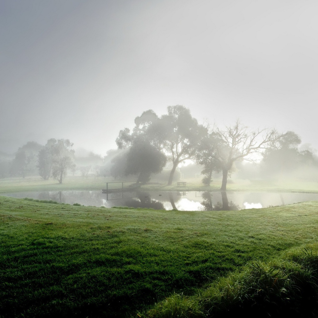 Озеро в тумане