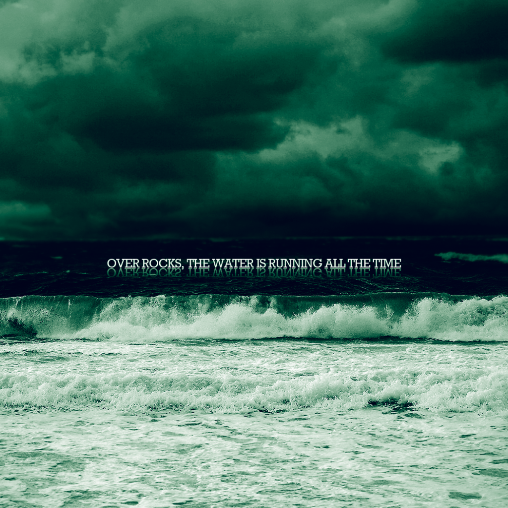 Облака в зеленом тоне