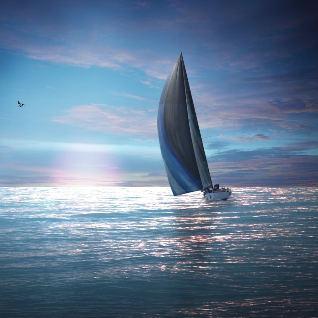 Плывущий корабль