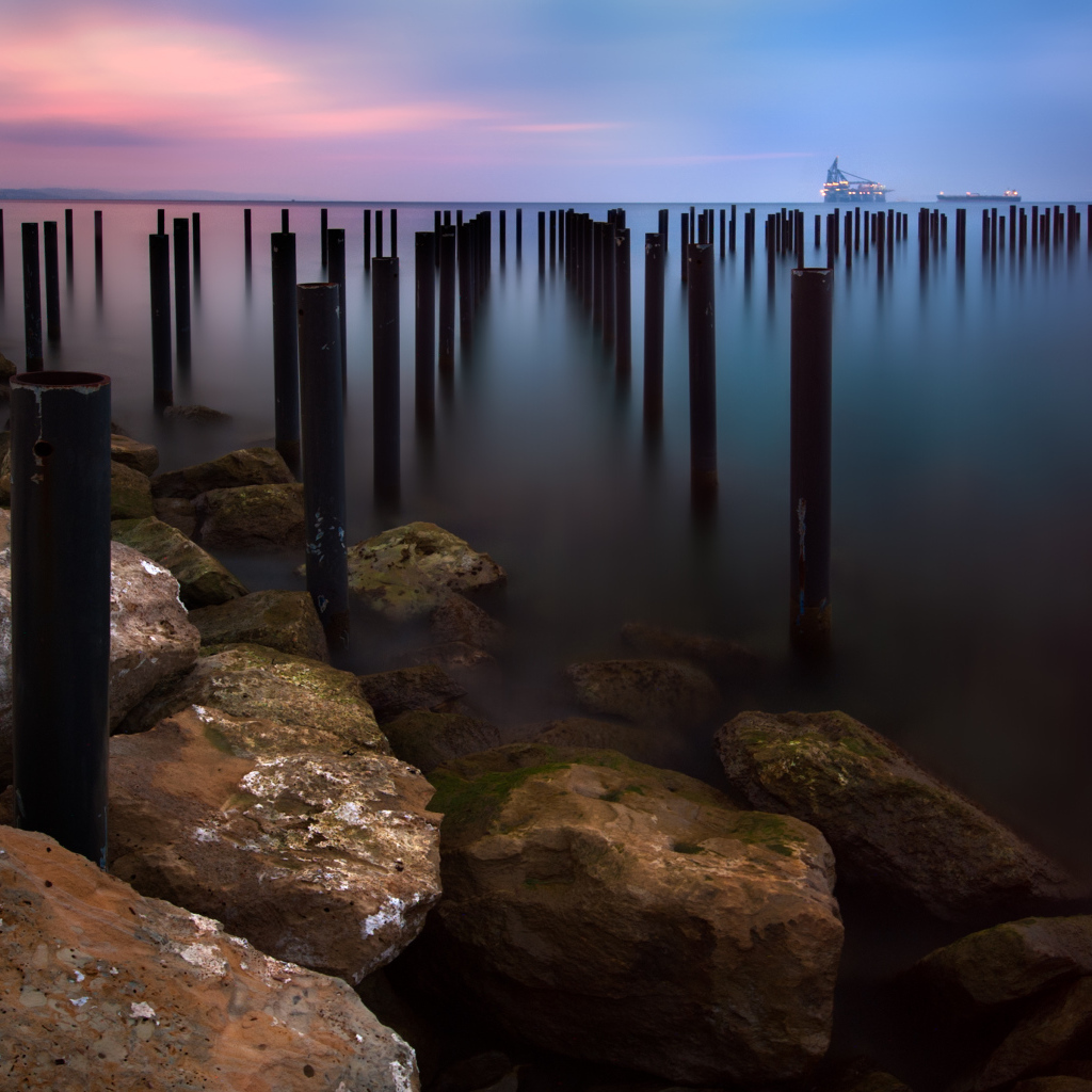 Море перед восходом солнца