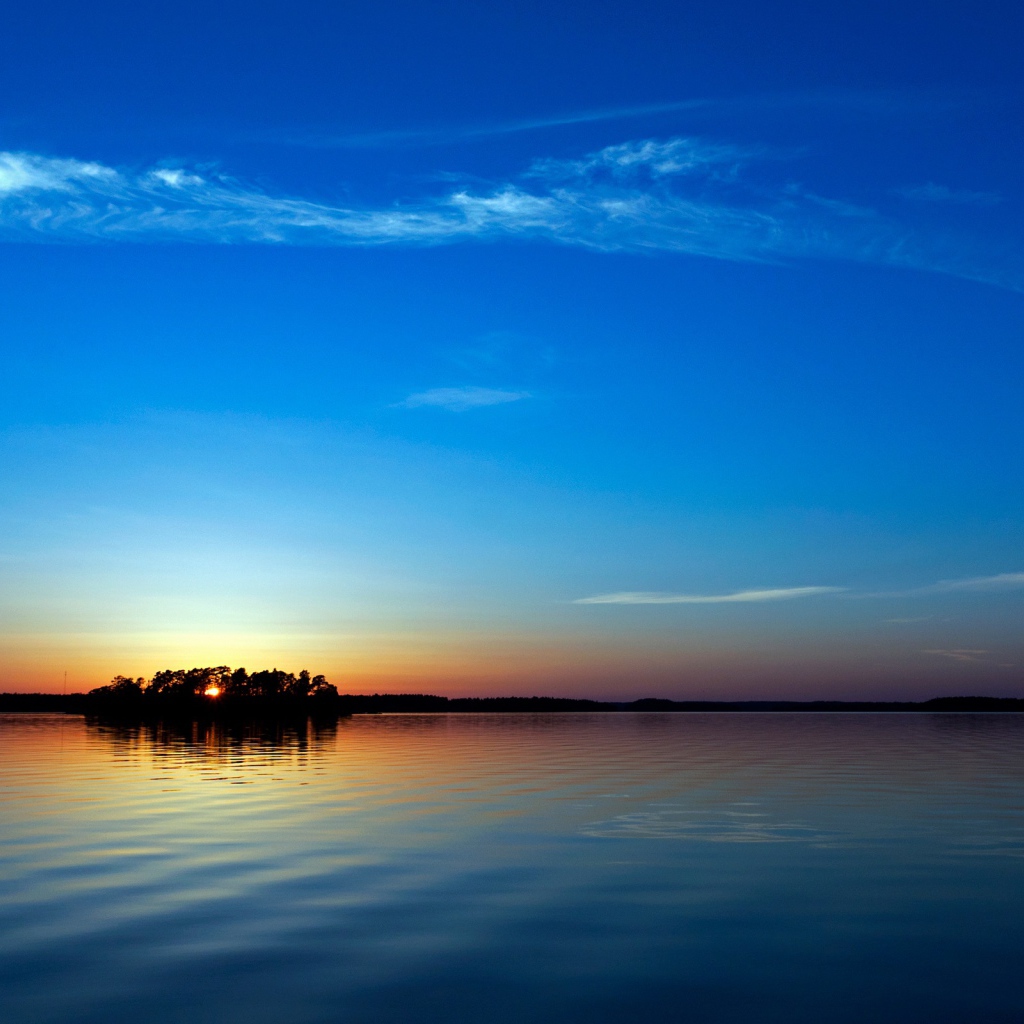 Голубой закат