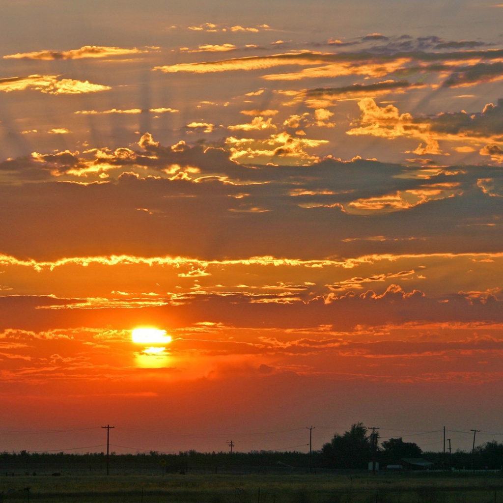Оранжевый закат