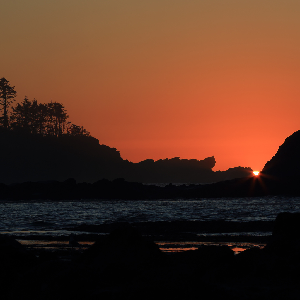 Закат в Кус-Бэй Орегон, США