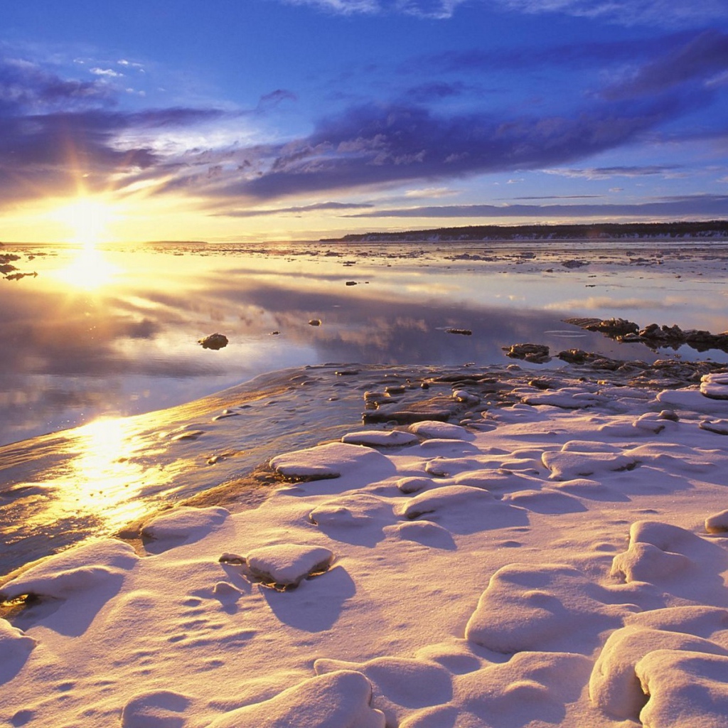 Закат на севере