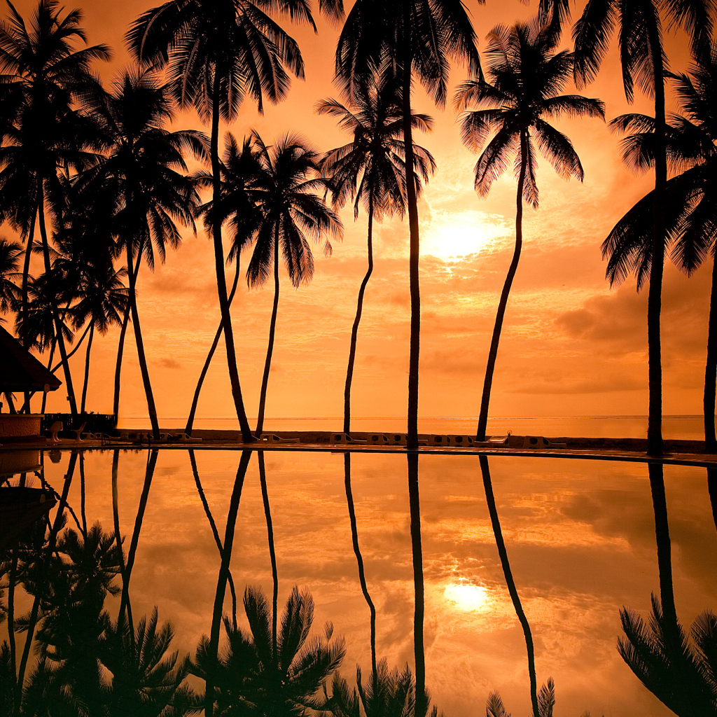 Закат у бунгало