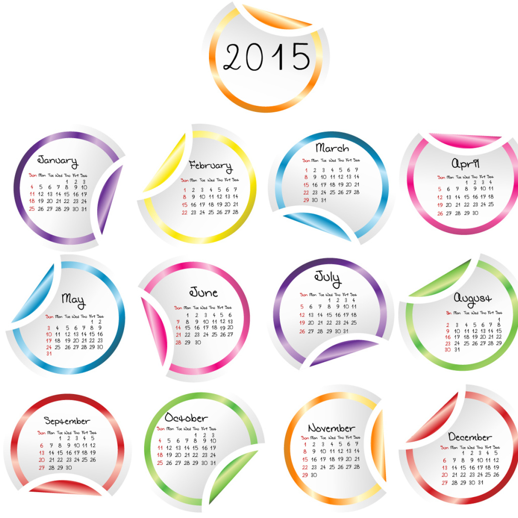 Календарь на Новый Год 2015