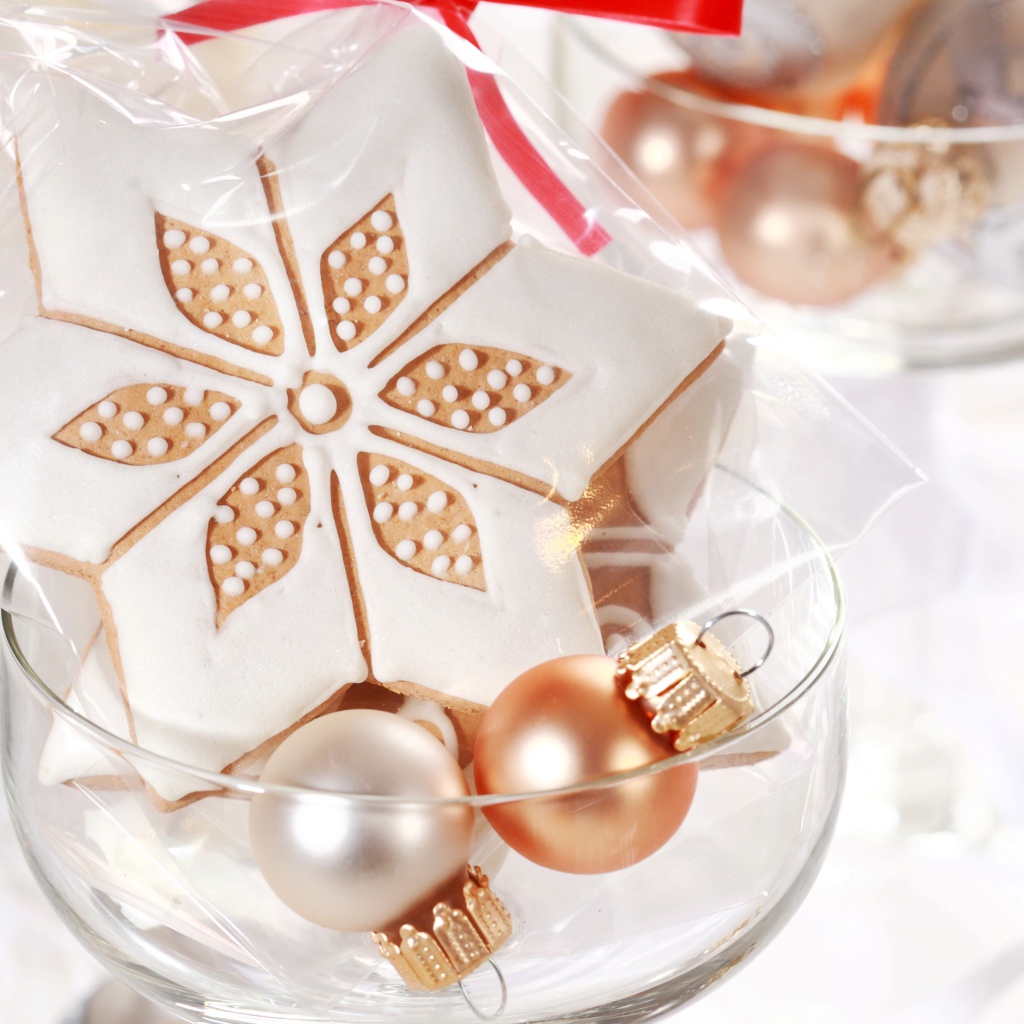Новогоднее печенье звезда
