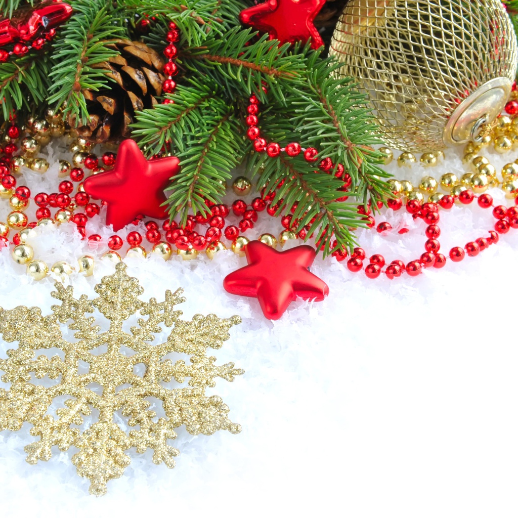 Золотая снежинка