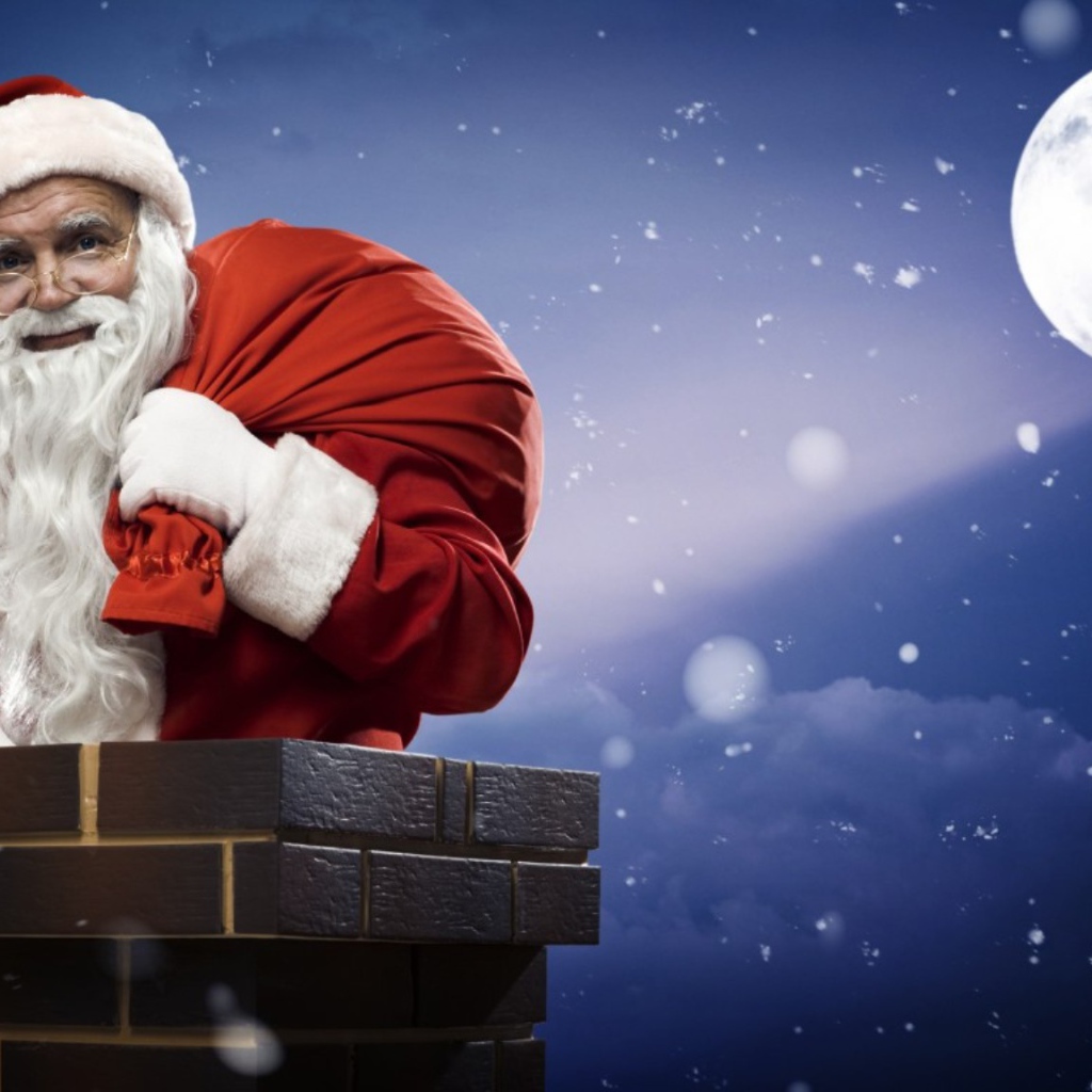 Санта Клаус в трубе