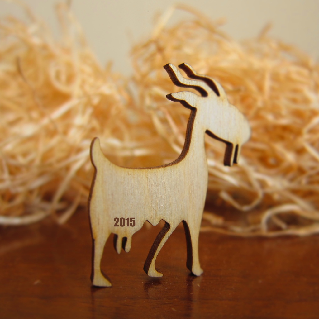 Деревянная коза на Новый Год