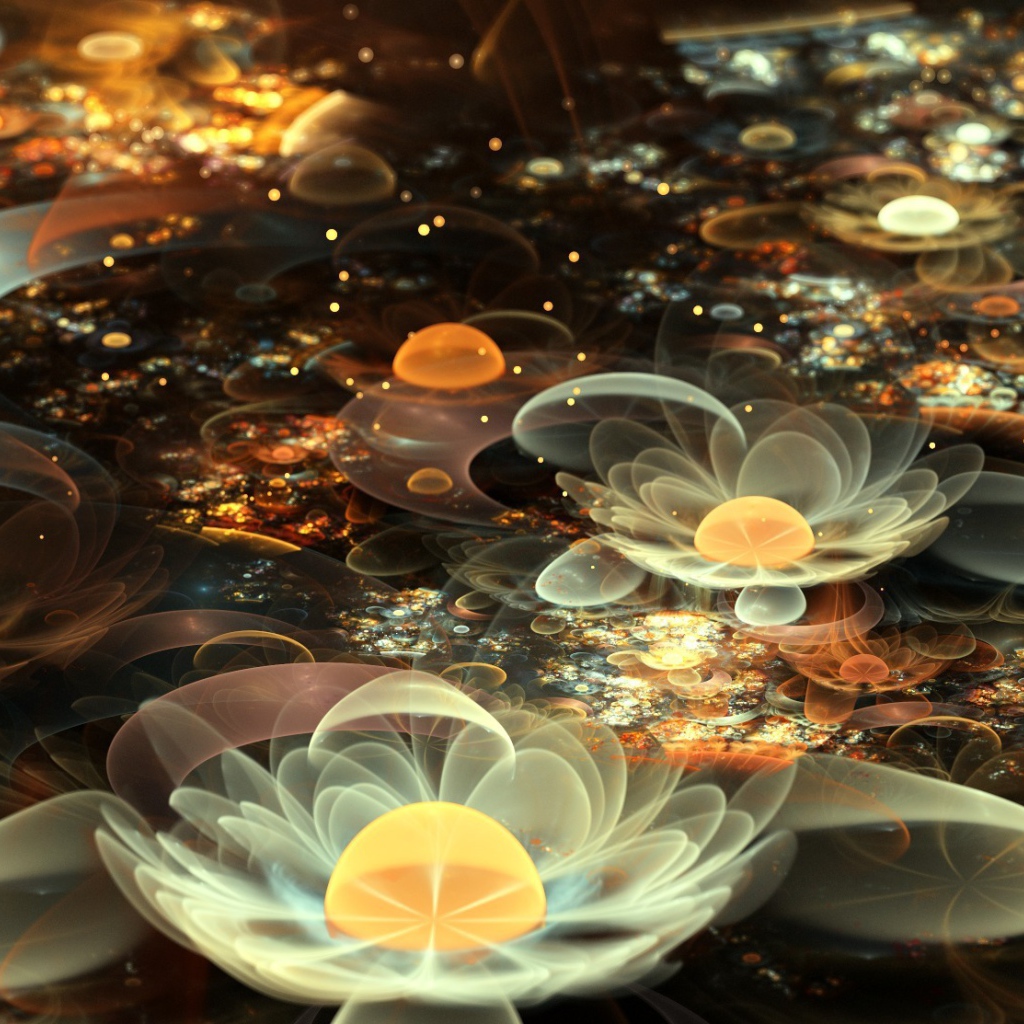 Абстрактные лилии и цветы